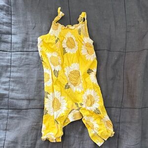 Carter's Bright Yellow Sunflower Romper